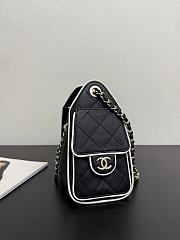 Chanel 25 Small Handbag Calfskin & Gold-Tone Metal Black & White - 30x26x14cm - 6
