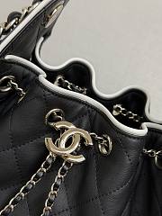 Chanel 25 Small Handbag Calfskin & Gold-Tone Metal Black & White - 30x26x14cm - 5