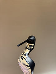 Ananyan Vag Black Leather Open Pointed Toe Mules - 3