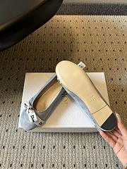 J'Adior Ballet Flat Sky Blue Suede Goatskin - 3