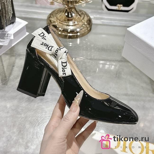 J'Adior Pump Black Patent Calfskin 7.5cm - 1