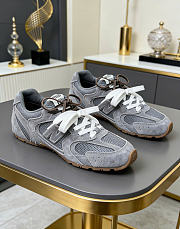 New Balance X Miumiu 530 SL Suede And Mesh Sneakers Periwinkle Blue 5E165E - 5