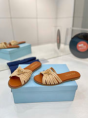 Prada Crochet Slides Beige 1XX807 - 4