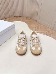 Dior Ribbon Sneaker White and Beige Suede Calfskin - 6