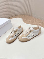 Dior Ribbon Sneaker White and Beige Suede Calfskin - 5
