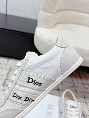 Dior Ribbon Sneaker White Suede Calfskin and Technical Fabric - 5