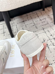 Dior Ribbon Sneaker White Suede Calfskin and Technical Fabric - 4