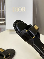 Dioriviera Dioract Slide Black Lambskin and Rubber Black - 6