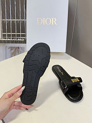 Dioriviera Dioract Slide Black Lambskin and Rubber Black - 4