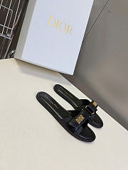 Dioriviera Dioract Slide Black Lambskin and Rubber Black - 2