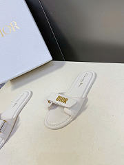 Dioriviera Dioract Slide Black Lambskin and Rubber White - 6