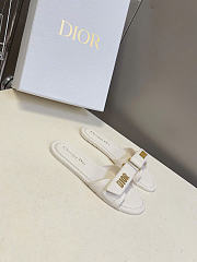 Dioriviera Dioract Slide Black Lambskin and Rubber White - 4