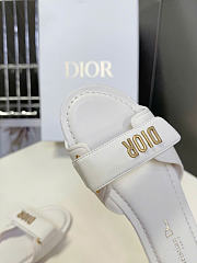 Dioriviera Dioract Slide Black Lambskin and Rubber White - 2