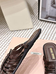 Miumiu Nappa Leather Slides Briarwood 5XX669 - 5
