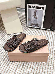 Miumiu Nappa Leather Slides Briarwood 5XX669 - 2