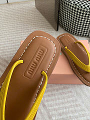 Miumiu Thong Sandals Yellow 5Y638E - 6
