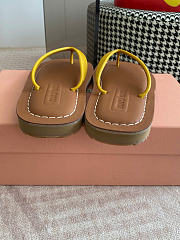 Miumiu Thong Sandals Yellow 5Y638E - 5