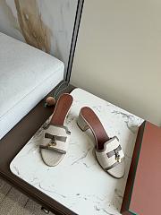 Loro Piana Summer Charms Sandal Cotton Linen Natural/Almond Tree (B5UH) FAQ6332 - 3