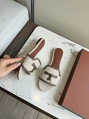Loro Piana Summer Charms Sandal Cotton Linen Natural/Almond Tree (B5UH) FAQ6328 - 2