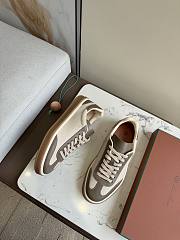 Loro Piana Tennis Walk Sneaker Cotton Linen Natural/Almond Tree (B5UH) FSW0085 - 6