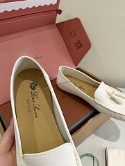 Loro Piana Dot Sole Walk Loafer Deerskin White (1000) - 6