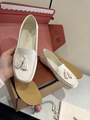 Loro Piana Dot Sole Walk Loafer Deerskin White (1000) - 3