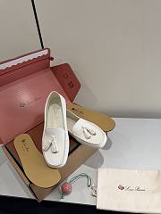 Loro Piana Dot Sole Walk Loafer Deerskin White (1000) - 2