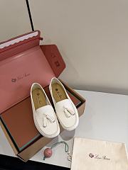 Loro Piana Dot Sole Walk Loafer Deerskin White (1000) - 1