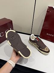 Gucci Re-Web Sneaker Beige and Dark Brown GG Canvas Dark Brown - 6