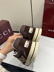 Gucci Re-Web Sneaker Beige and Dark Brown GG Canvas Dark Brown - 2