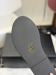Chanel Thongs Lamskin Black - 4