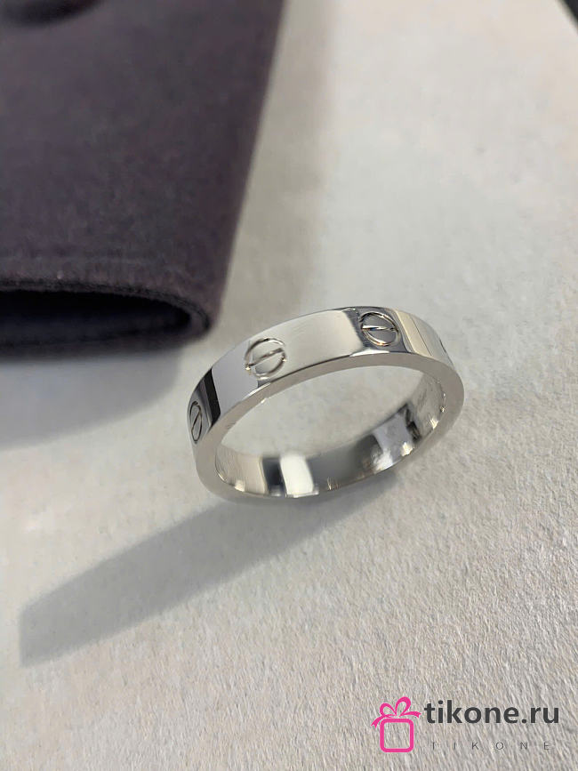 Cartier Love Ring Classic Model 5.5mm White Gold - 1
