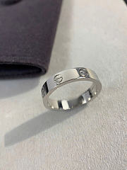 Cartier Love Ring Classic Model 5.5mm White Gold - 1