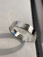 Cartier Love Ring Classic Model 5.5mm White Gold - 6