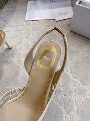 Adiorable Slingback Pump Trench Dior Oblique Embroidered Mesh 8cm - 2