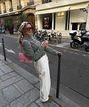 Chanel Small Flap Bag Grained Shiny Calfskin & Gold-Tone Metal Pink - 15x22x7cm - 4