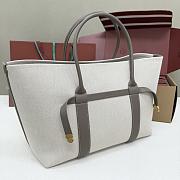 Loro Piana Ghiera Shopper Large Cotton Linen Natural Almond Tree (B5UW) - 40x26x18cm - 4