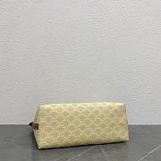 Celine Soft Shopper Bag In Triomphe Canvas And Calfskin Sandcastle/Soft Lime - 32.5x24.5x14cm - 2