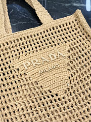 Prada Crochet Tote Bag Natural 1BG393 - 38x36x3cm - 2