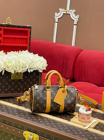 LV Keepall Bandouliere 25 Monogram Archive coated Canvas M28957 - 25x15x11cm