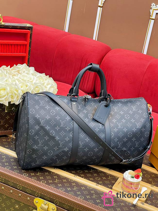 LV Keepall Bandouliere 50 Monogram Eclipse Canvas M14202 - 50x29x23cm - 1