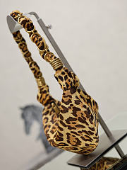 YSL Amalia Mini Hobo in Pony Hair Leather Brown - 19x13x10cm   - 4