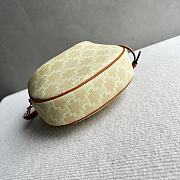 Teen Celine Lulu In Triomphe Canvas Sandcastle/Soft Lime - 24x21x5cm - 4