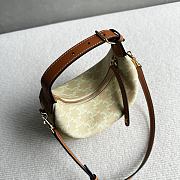 Teen Celine Lulu In Triomphe Canvas Sandcastle/Soft Lime - 24x21x5cm - 3