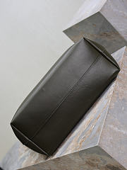 YSL Bold Hobo Bag In Smooth Leather In Green - 42x37x16cm - 3