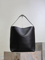 YSL Bold Hobo Bag In Smooth Leather In Black - 42x37x16cm - 6