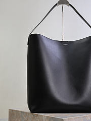 YSL Bold Hobo Bag In Smooth Leather In Black - 42x37x16cm - 3