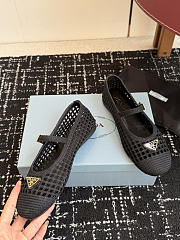Prada Crochet Ballerinas Black 1F364O - 3