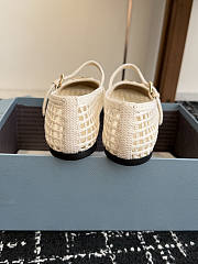 Prada Crochet Ballerinas Ivory 1F364O - 6