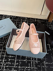 Prada Crochet Ballerinas Orchid Pink 1F364O - 5